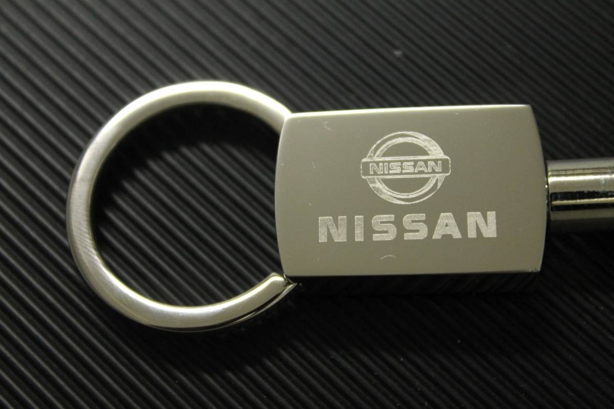US日産 キーホルダー クロームメッキ フック&リング 新品 NISSANライセンス品 NISSANマーク NISSANロゴ タイプP の画像2