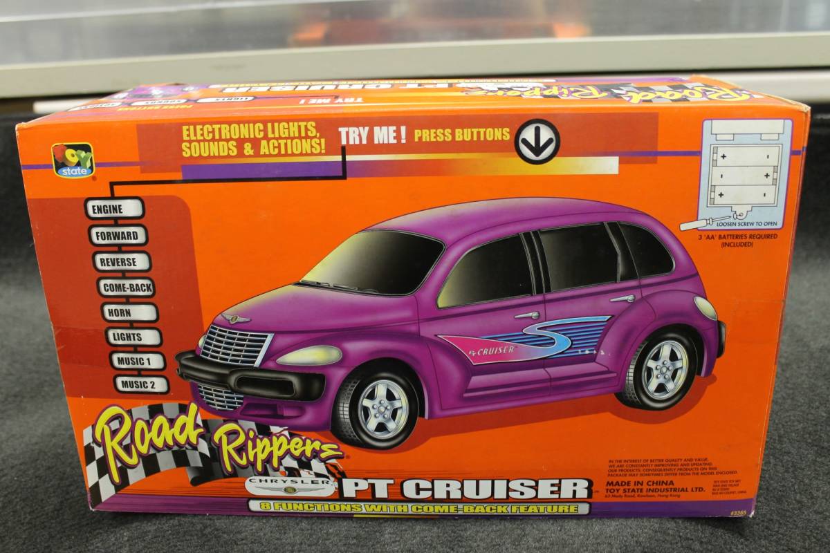 日本未発売? PT CRUSER ミニカー 1:12 8FUNCTIONS TOY STATE PTクルーザー 新品 長期保管品 2001年 プラスチック CHRYSLER_画像3