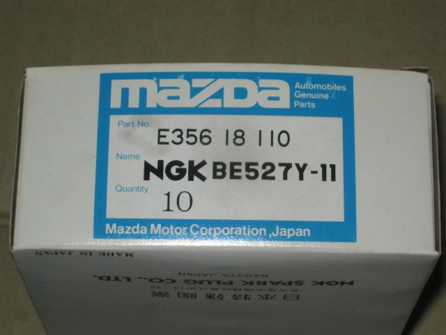 ★マツダ純正プラグ NGK BE527Y-11 未使用 新品 10本 ファミリア BF系 ミラ L55系など 売り切りの画像2