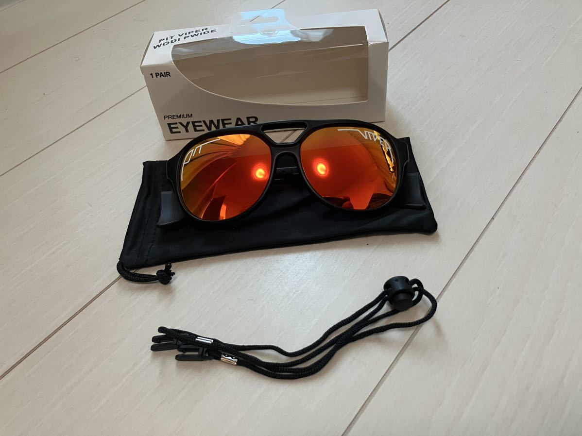 信頼 Pit Viper ピットバイパー ティアドロップ サングラス オレンジ