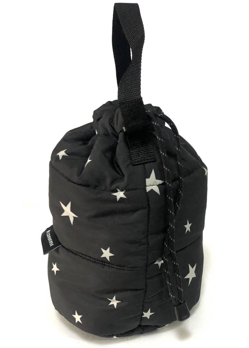 CONVERSE Converse handbag black 23091211 black beautiful goods nylon cotton inside quilting 