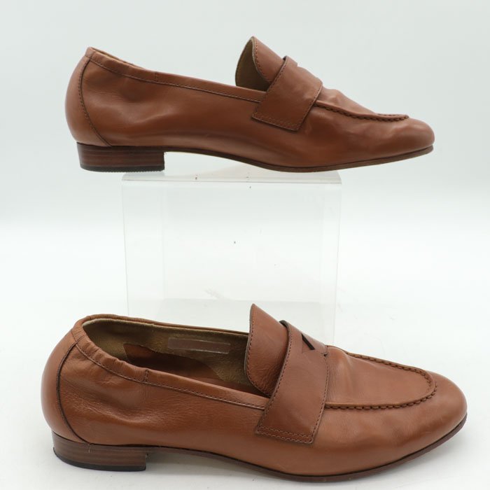 オーリック ローファー 本革レザー 革靴 ラウンドトゥ シューズ ブランド レディース 38サイズ ブラウン O'RIC_画像8