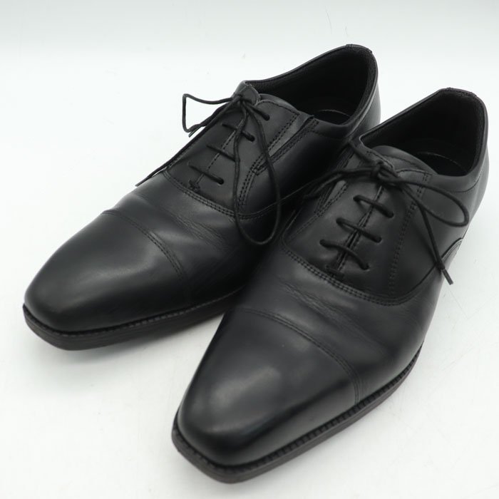 パトリックコックス ビジネスシューズ ストレートチップ 3E幅広 革靴 ドレス フォーマル 黒 メンズ 26.5cmサイズ ブラック PATRICK COX_画像1