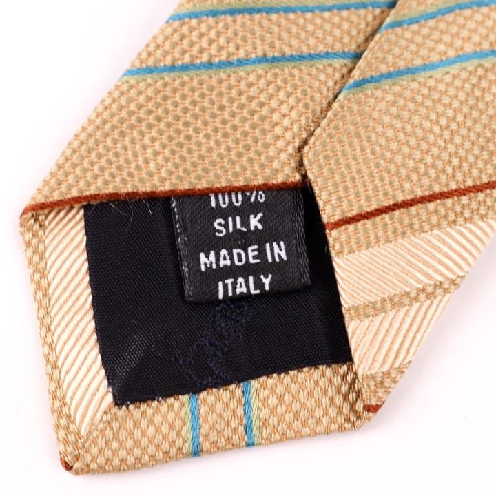  Trussardi бренд галстук полоса рисунок шелк Италия производства мужской Brown TRUSSARDI