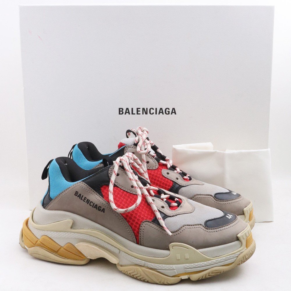 .5cm相当 BALENCIAGA TRIPLE S SNEAKER Red Blue サイズ