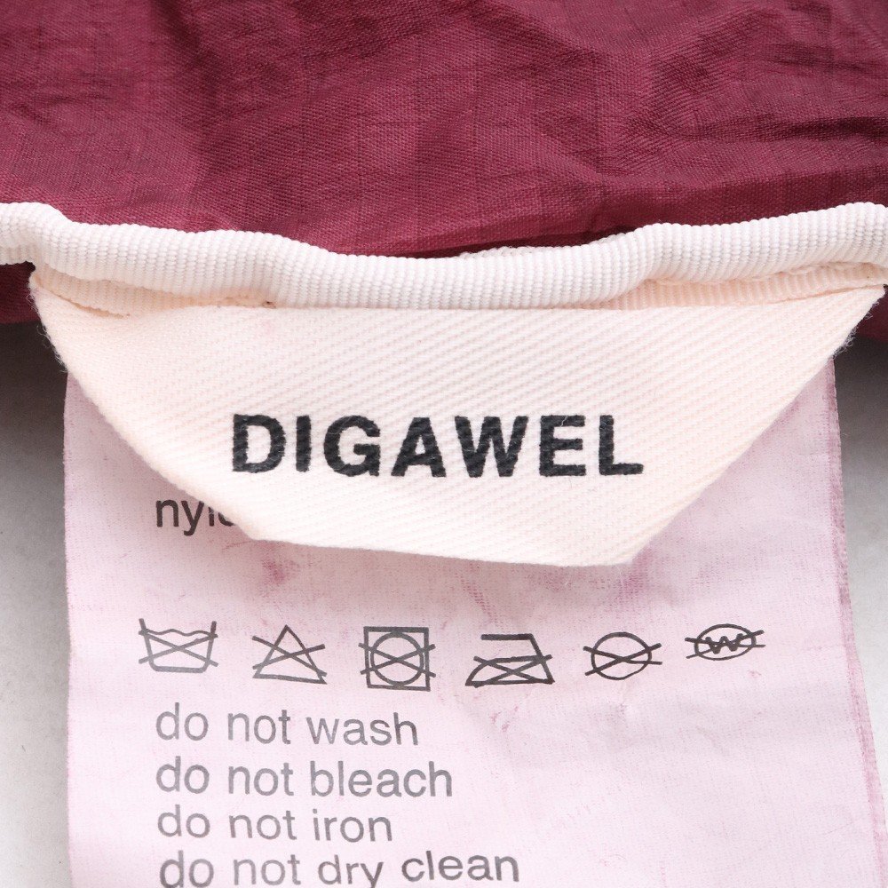 未使用 DIGAWEL Packable Shoulder Bag バーガンディ DWVA049 ディガウェル ポケッタブルショルダーバッグ エコ_画像4