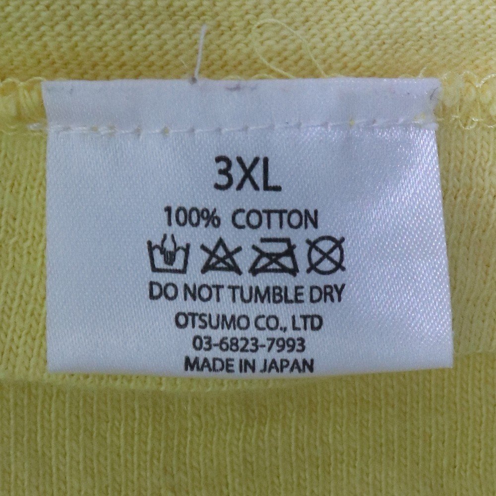 HUMAN MADE ロゴTシャツ イエロー 3XLサイズ ヒューマンメイド 半袖カットソー_画像4