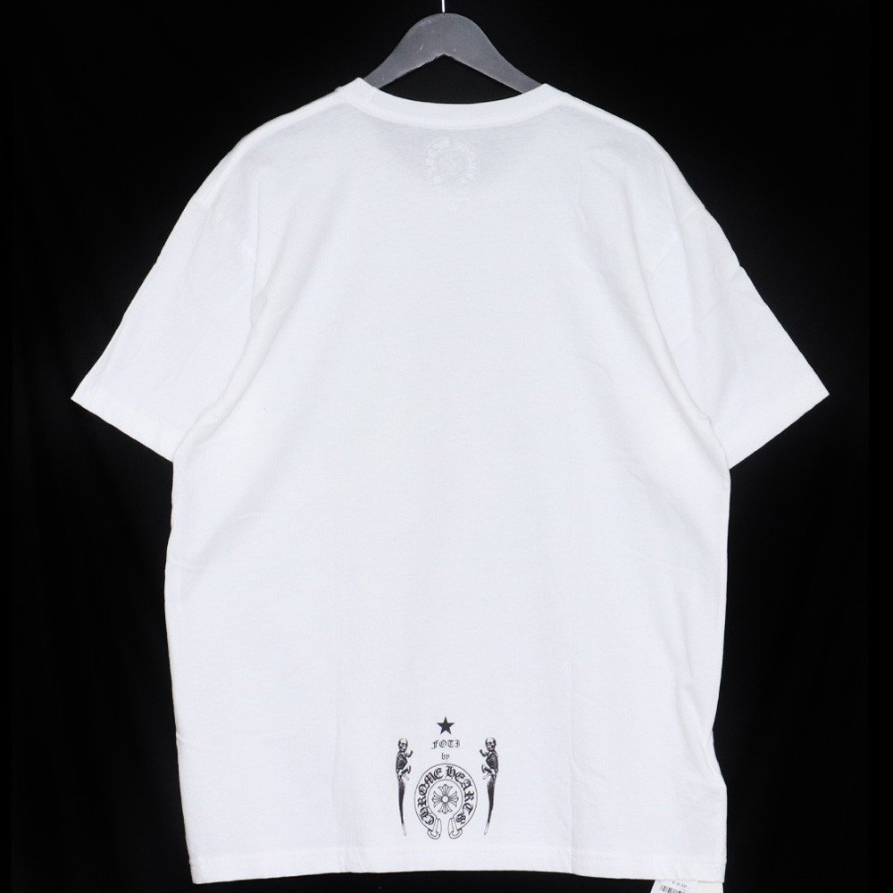 未使用 CHROME HEARTS JOE FOTI Tシャツ XLサイズ ホワイト 20123040783 クロムハーツ ジョーフォティ tee 020-015334 半袖カットソー_画像2