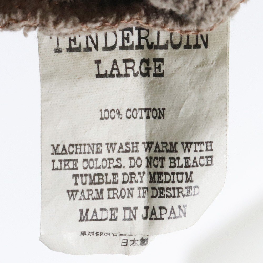 TENDERLOIN MOSS STITCH NFL Tシャツ Lサイズ ブラウン系 2023-0708