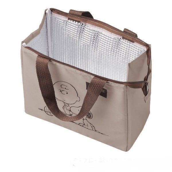 スヌーピー スクエア 保冷バッグ （マスタード ルーシー） ランチバッグ お弁当入れ 保冷・保温 バッグ 内側アルミ仕様 ランチ の画像2