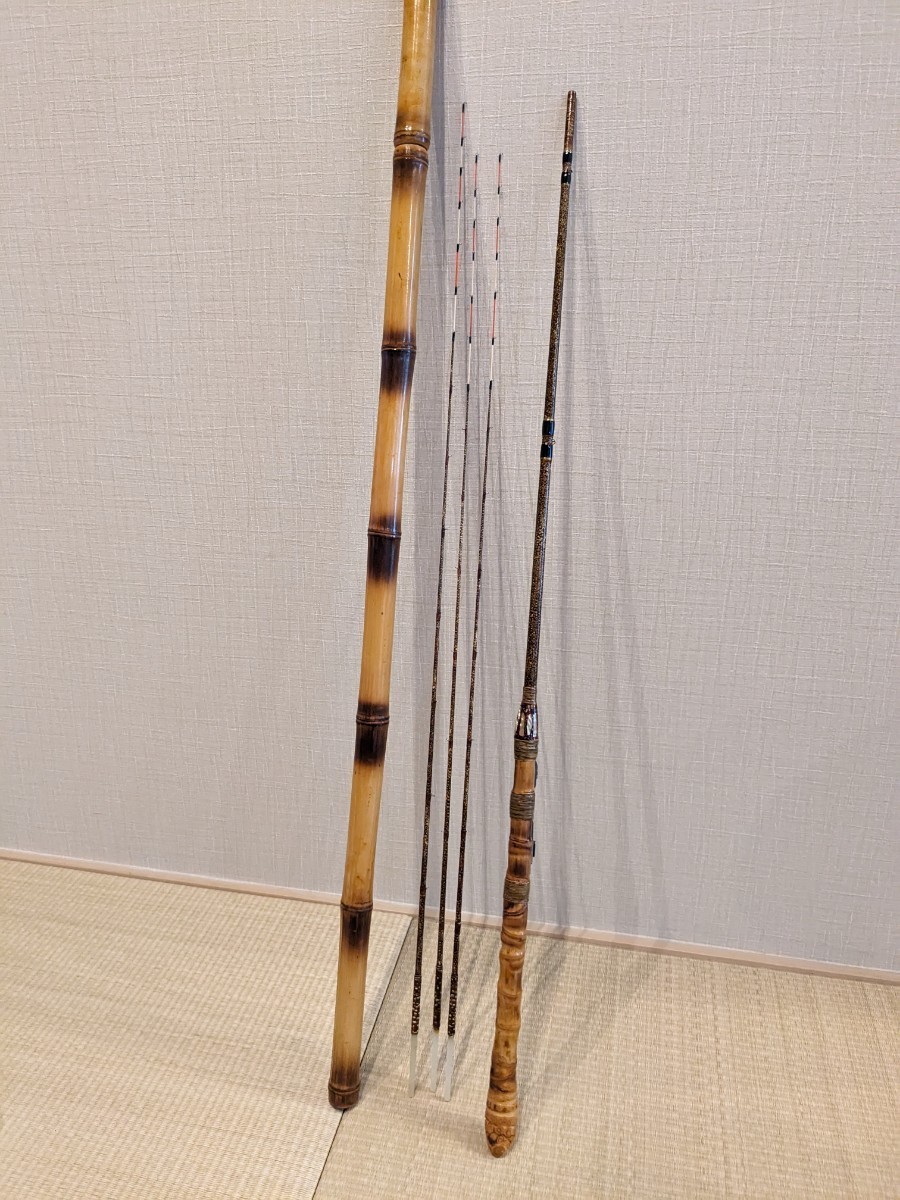 沸騰ブラドン 筏竿 イカダ竿 手作り 穂先3本付き チヌ竿 沸騰ブラドン 筏竿 イカダ竿 手作り 穂先3本付き チヌ竿