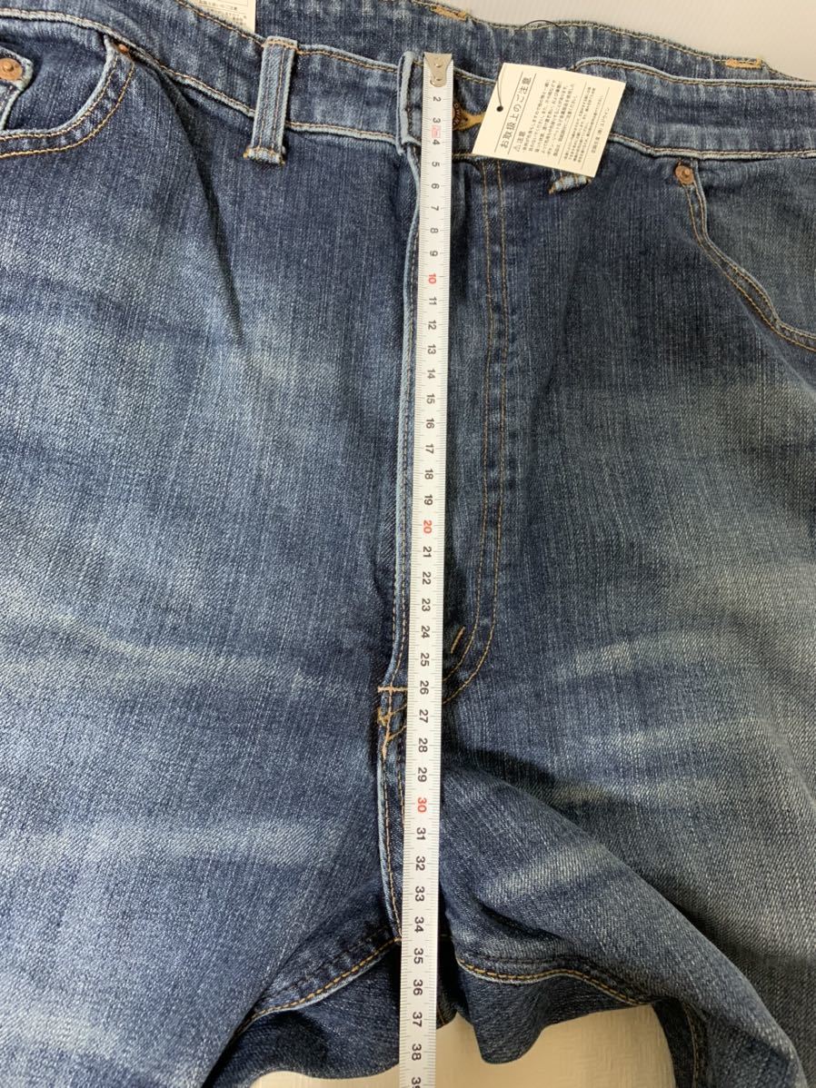  tag attaching EDWIN 503 LOOSE STRAIGHT Edwin Denim pants /46inch/ largish / tag chronicle waist 116cm/ made in Japan / leather label / storage. wrinkle etc. 