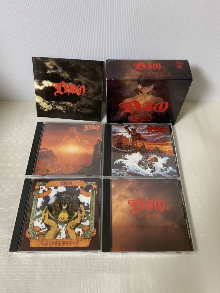 DIO GREAT BOXディオ グレイト・ボックス CD4枚組ボックス/ホーリィ・ダイヴァー等/CD読込み面は比較的キレイ/紙プラ類削れ等経年