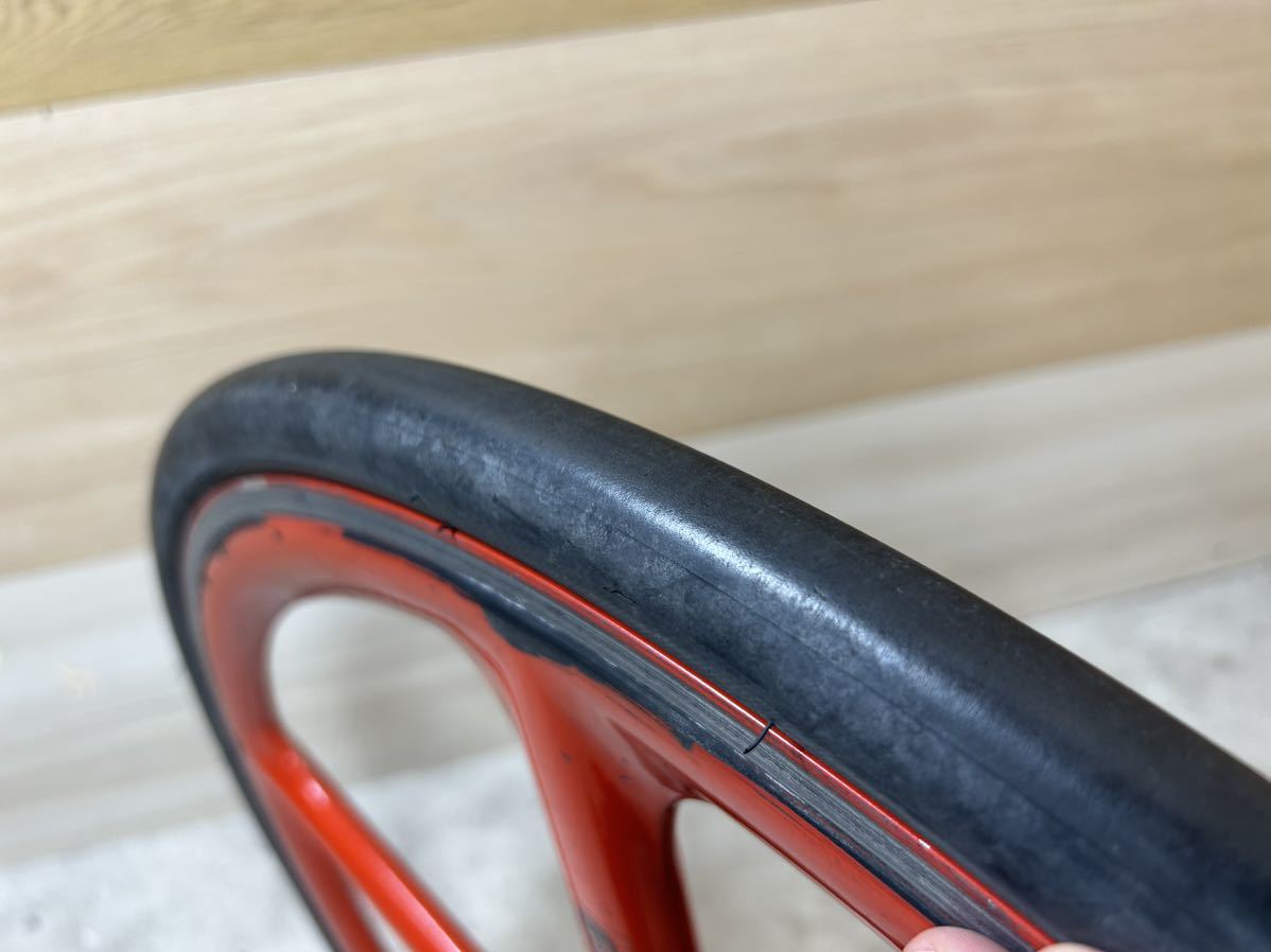 激安 中古 AEROSPOKE F17 現状品 700C ピスト 前輪 フロントホイール