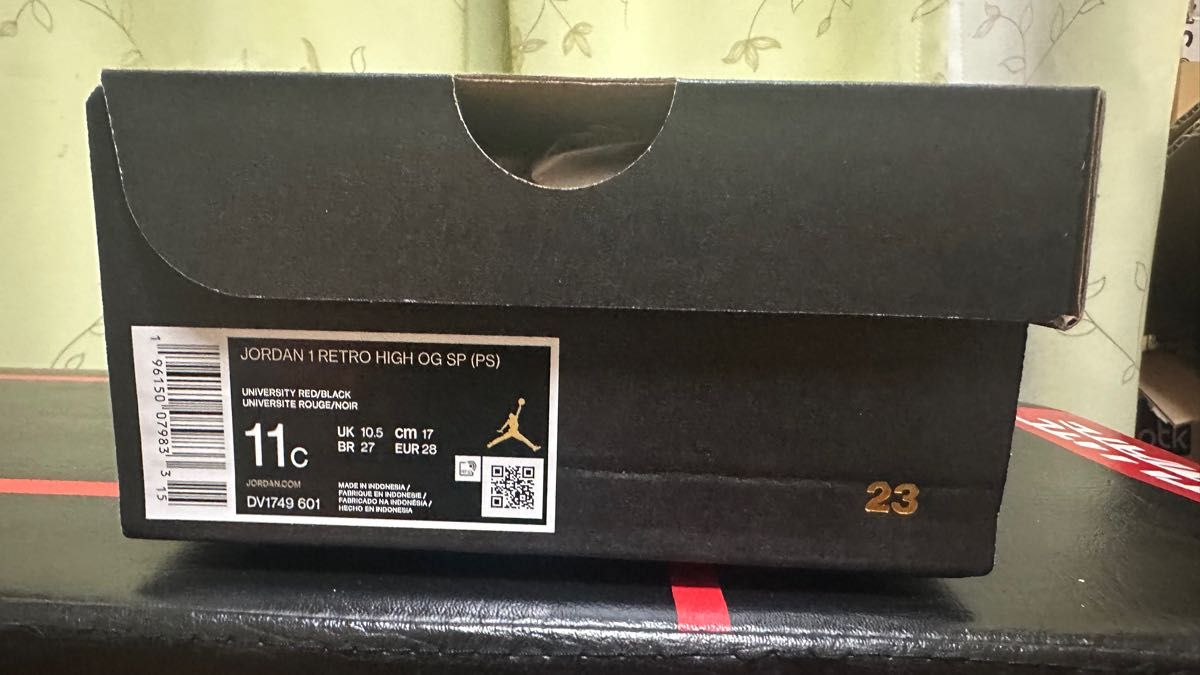 17cm Nike PS Air Jordan 1 High OG スパイダーマン NEXTCHAPTER