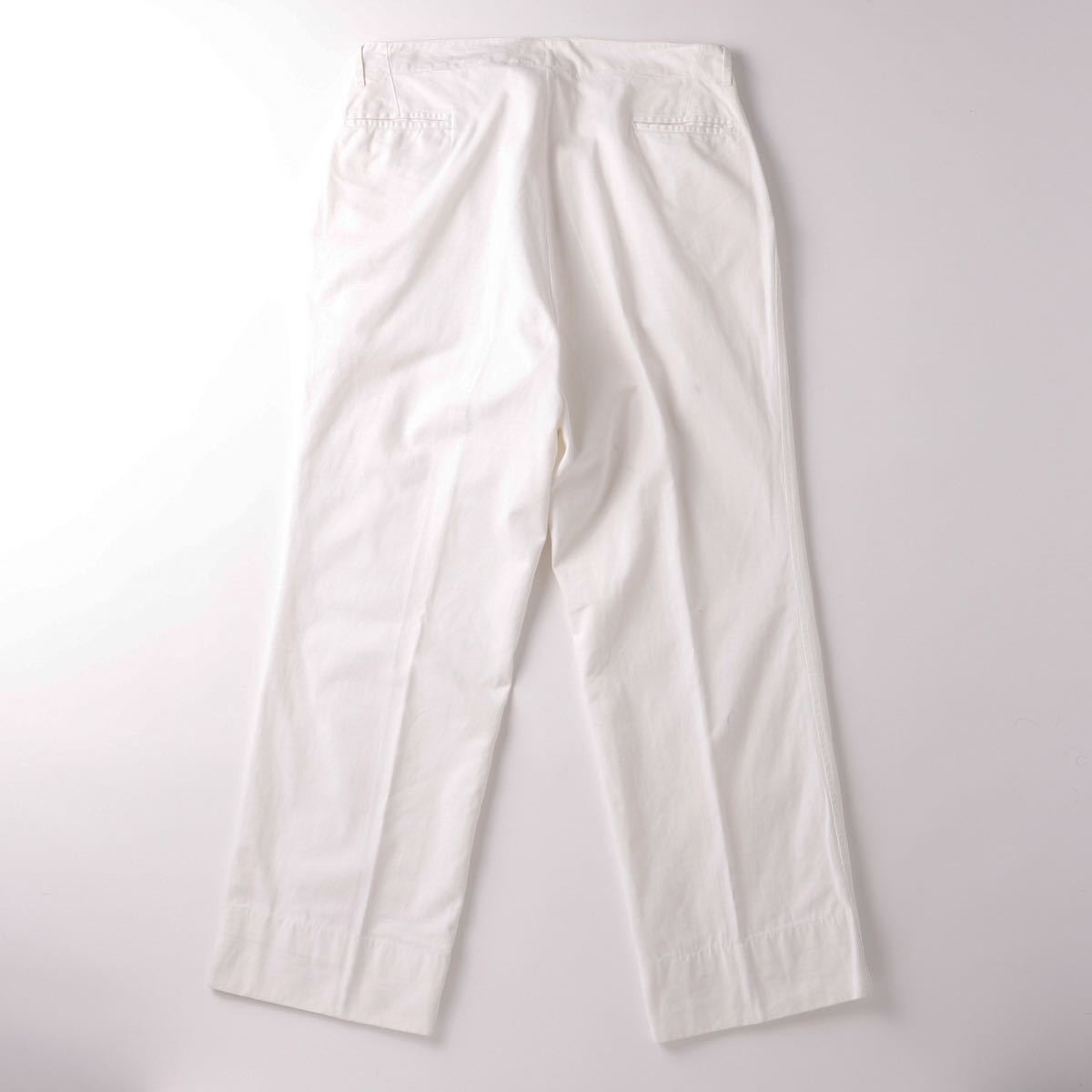 [ ultimate beautiful goods ]1930s Vintage cotton slacks chino Vintage slacks cotton chino pants USA made W36 antique horn ( angle ) button 