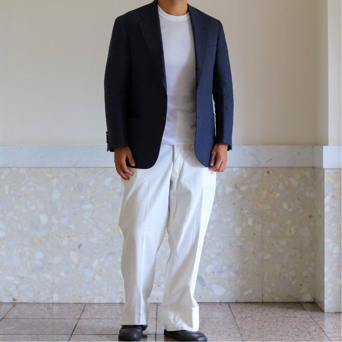 [ ultimate beautiful goods ]1930s Vintage cotton slacks chino Vintage slacks cotton chino pants USA made W36 antique horn ( angle ) button 