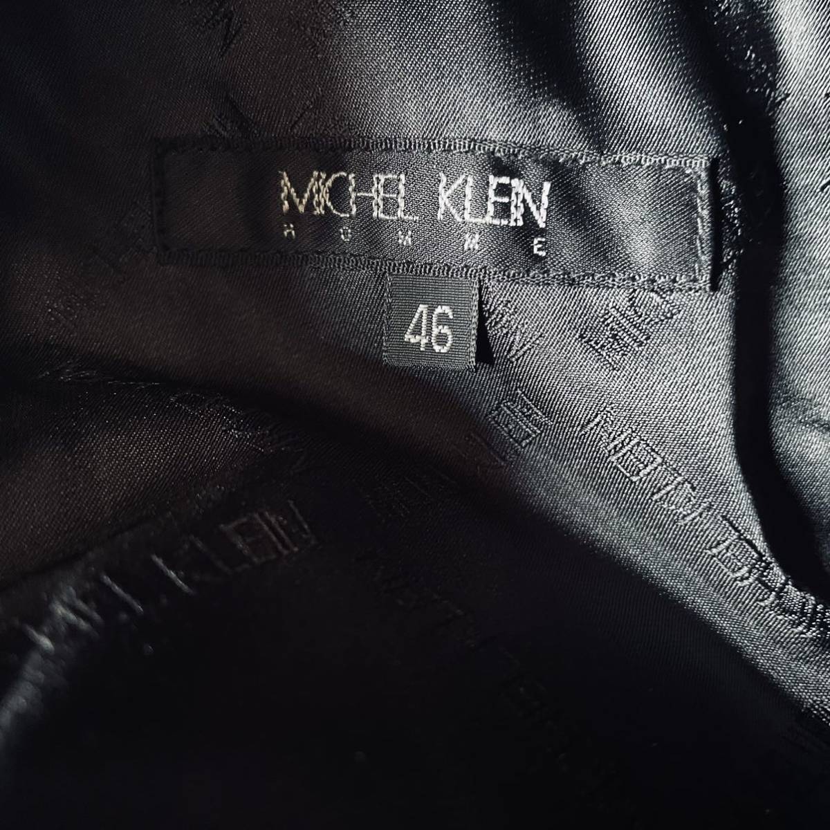 MICHEL KLEIN homme ミッシェルクラン　ライダースジャケット レザージャケット 牛革　クロコ_画像5