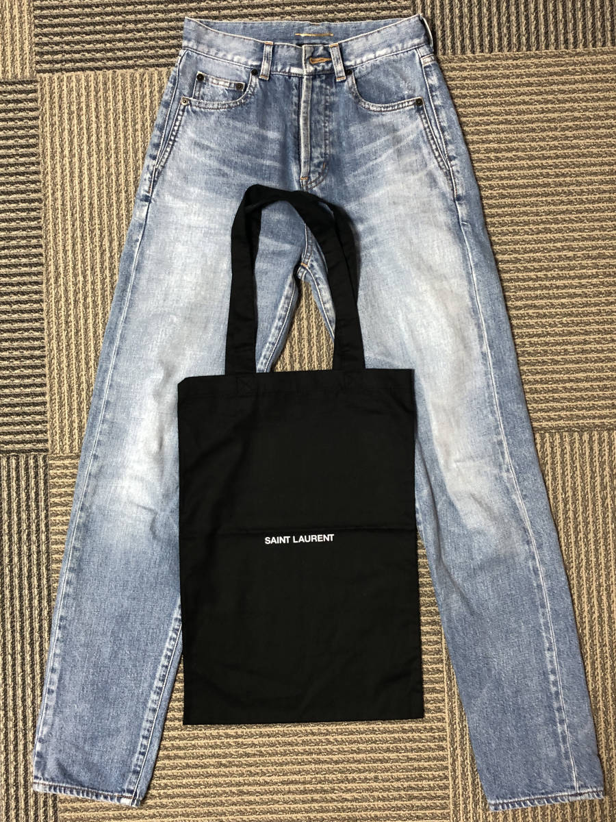 サンローラン ボーイフレンド デニムパンツ　スリム　サイズ24　ショッパー付　バカレロ　saint laurent by anthony vaccarello_画像1