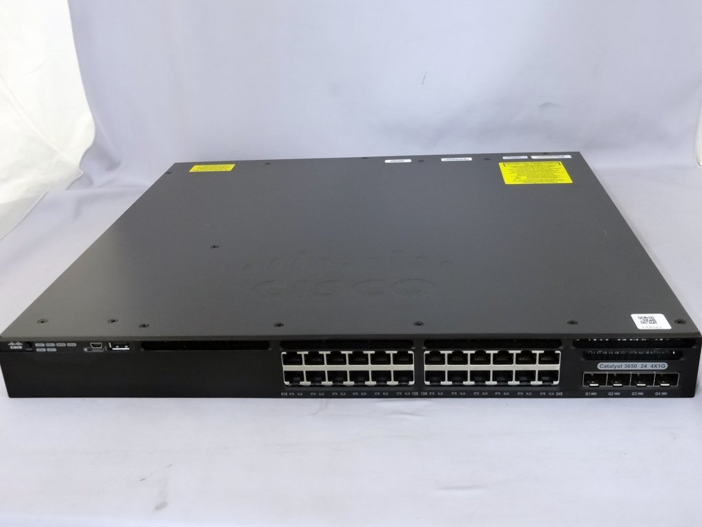 Cisco Catalyst3650 シリーズ WS-C3650-24TS　Ver 16.6.7 管No 8562