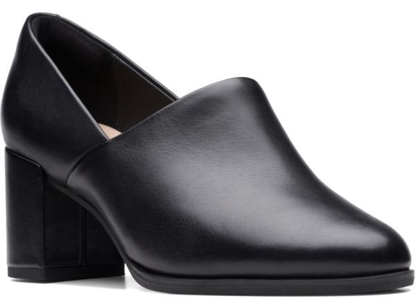 Clarks 25,5 см классические каблуки на пейзажа 6,5 см черные формальные кожаные сапоги официальные сандалии rrr100