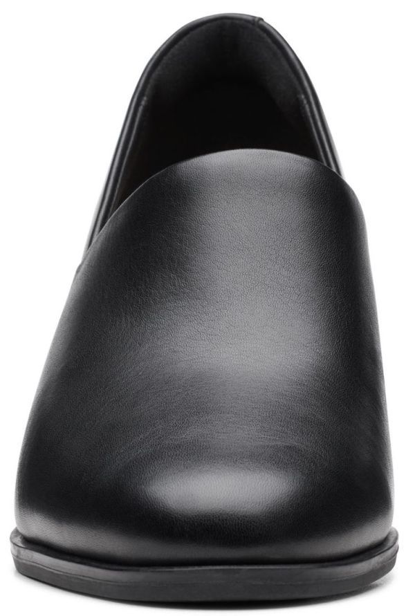 Clarks 23cm Classic heel pumps 6.5cm black formal leather office boots formal sandals RRR100