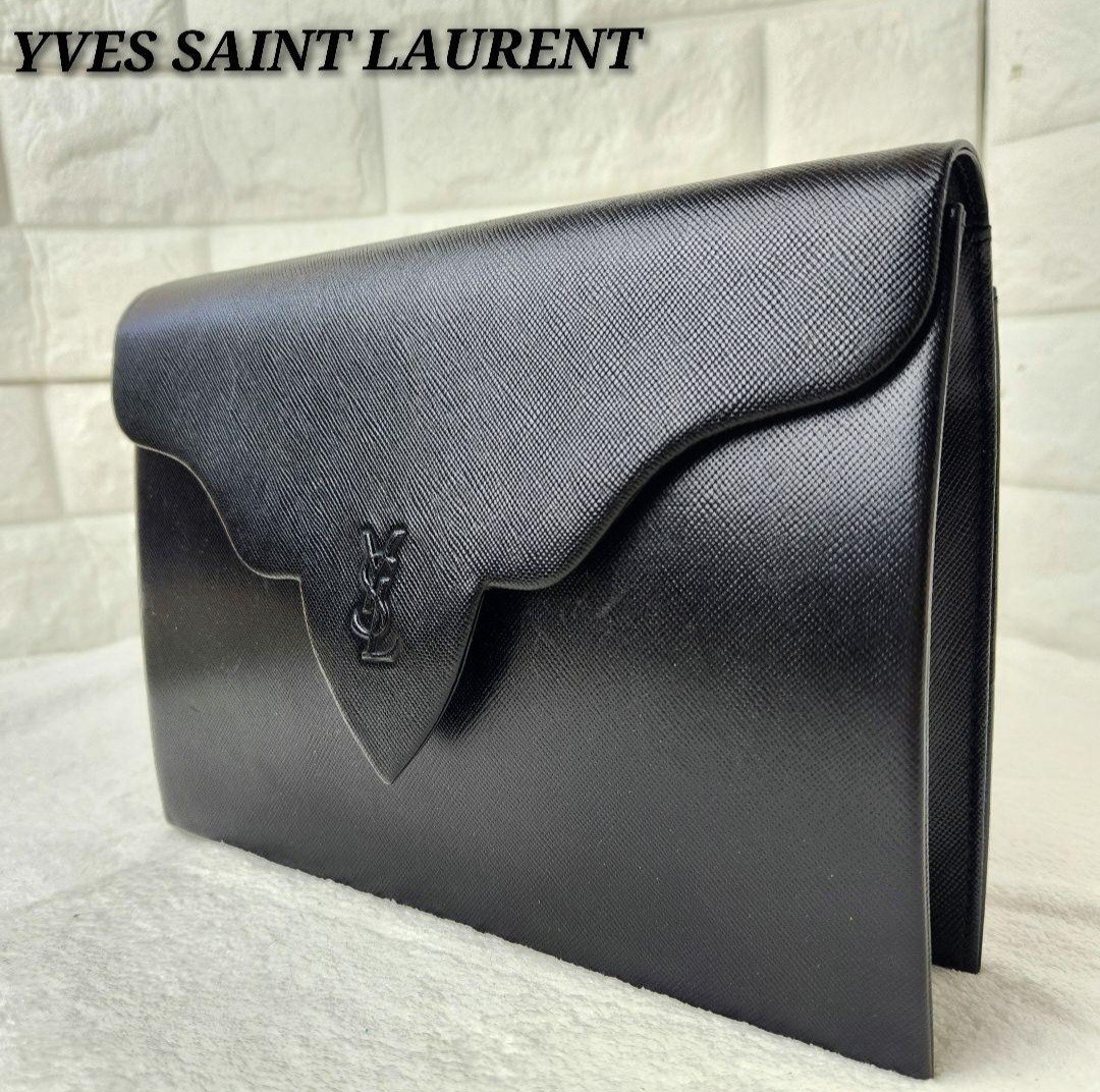 美品 Saint Laurent サンローラン クラッチバッグ セカンドバッグ-