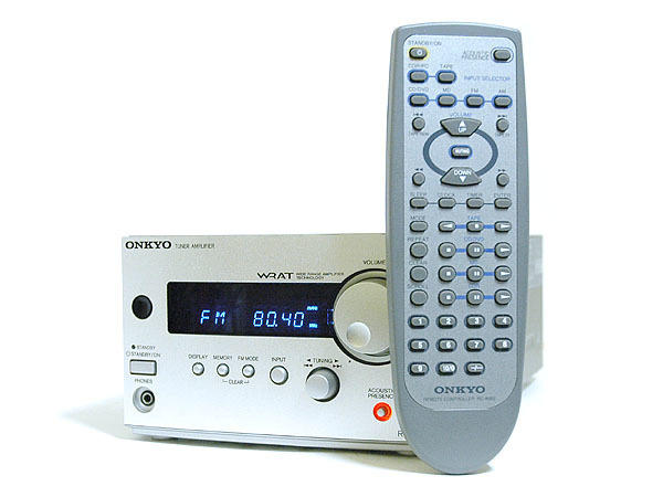 ONKYO/オンキヨー INTEC155 FM/AMチューナーアンプ 24W+24W R-801A S