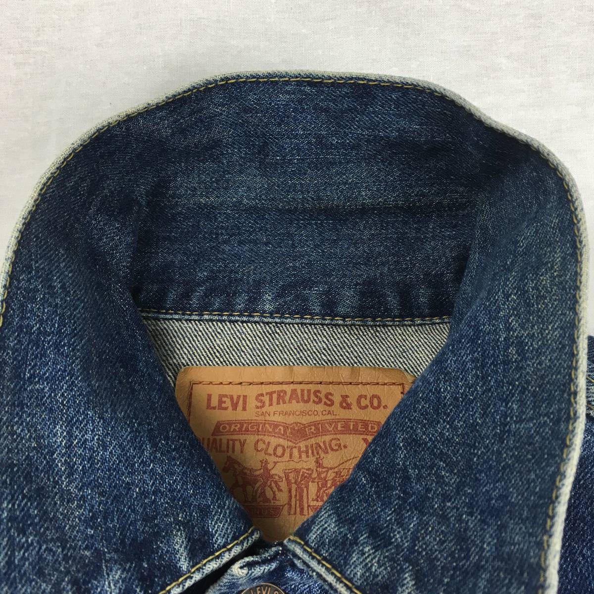 LEVI'S リーバイス 71557-0208 3rd BIG'E' 日本製 93年 復刻 ジージャン サイズ38 デニム ジャケット Gジャン_画像3