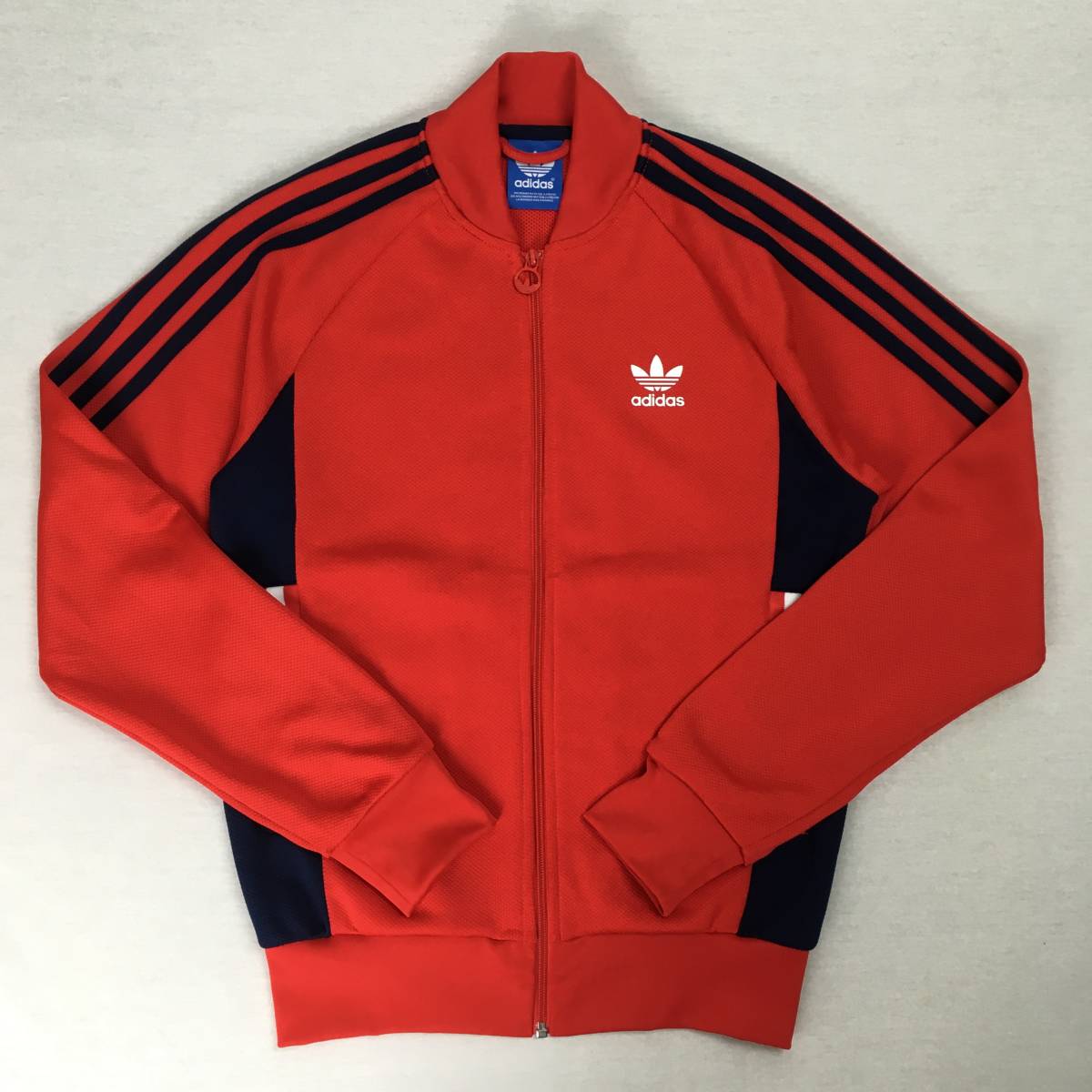 【美品】adidas Originals アディダス オリジナルス S19177 ジャージ トラックトップ レッド/ネイビー/ホワイト Mサイズ トレフォイル