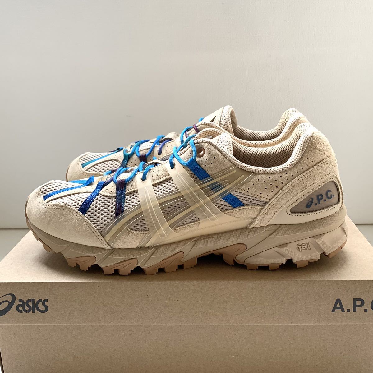 新品 asics × A.P.C. GEL-SONOMA 15-50 アシックス APC アーペーセー コラボ スニーカー 29.5㎝ メンズ US12 希少 ベージュ DUNE 送料無料_画像2