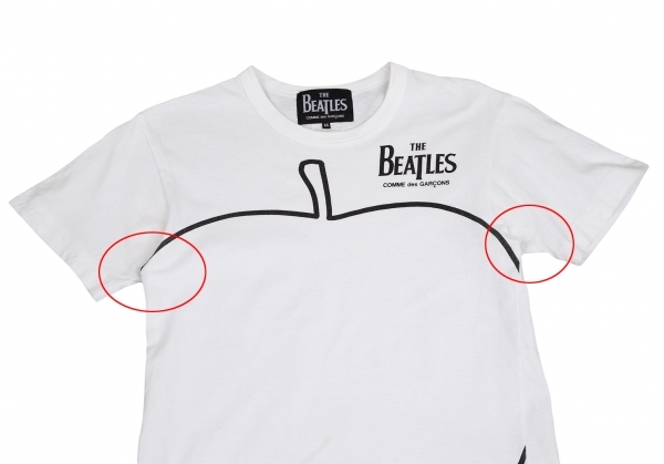  The Beatles Comme des Garcons THE BEATLES COMME des GARCONS принт футболка белый M [ женский ]