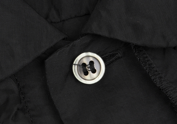 ブラックコムデギャルソンBLACK COMME des GARCONS キュプラフリル装飾ラウンドカラーシャツ 黒M 【レディース】_画像6