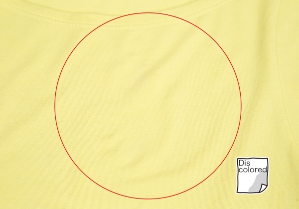 イッセイミヤケISSEY MIYAKE ストレッチレーヨン切替５部袖Tシャツ 黄2 【レディース】_画像4