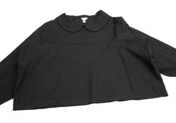  com com Comme des Garcons COMME des GARCONS bias switch round color pull over blouse black S [ lady's ]