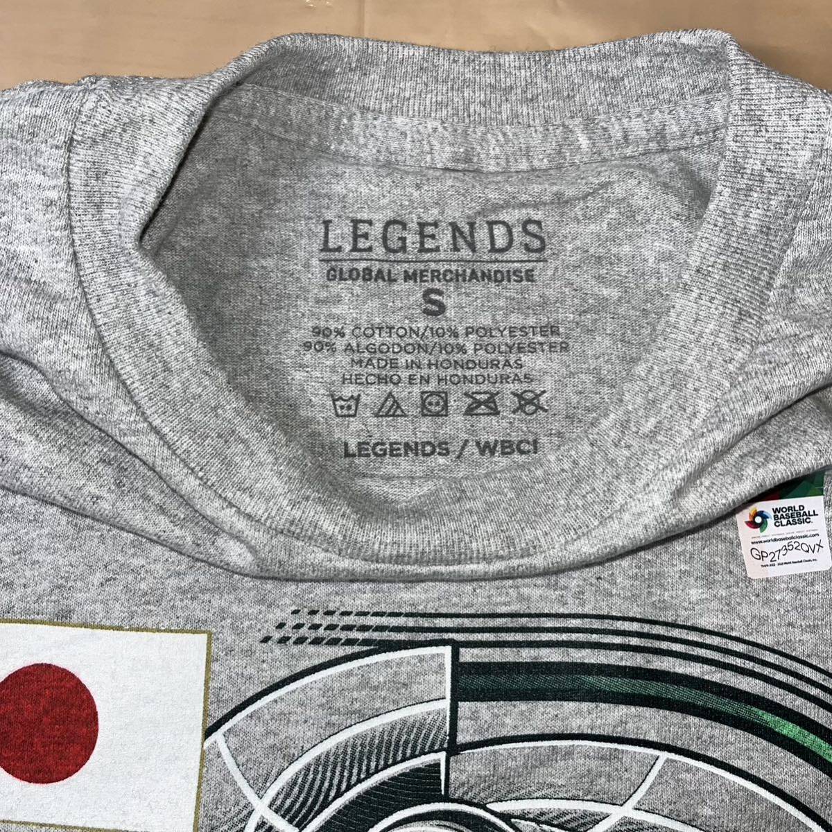 S 国内から発送 WBC 2023 Champions Tシャツ 優勝 記念 Japan Baseball LEGEND Gray 侍 JAPAN サムライ ジャパン 野球 ベースボール_画像4