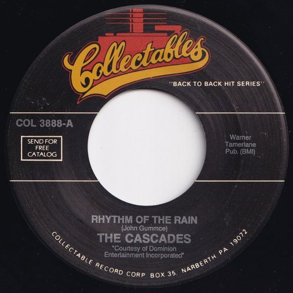 Cascades / Roger Williams Rhythm Of The Rain Collectables US COL 3888 203928 ROCK POP ロック ポップ レコード 7インチ 45_画像1