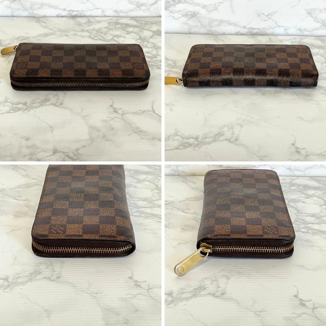 正規品 美品 LOUIS VUITTON ルイヴィトン 長財布 ダミエ ジッピー