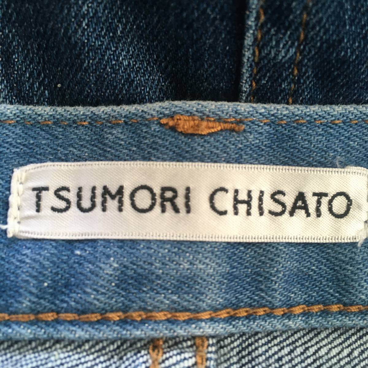 TSUMORI CHISATO Tsumori Chisato карман вышивка дизайн стрейч Denim 