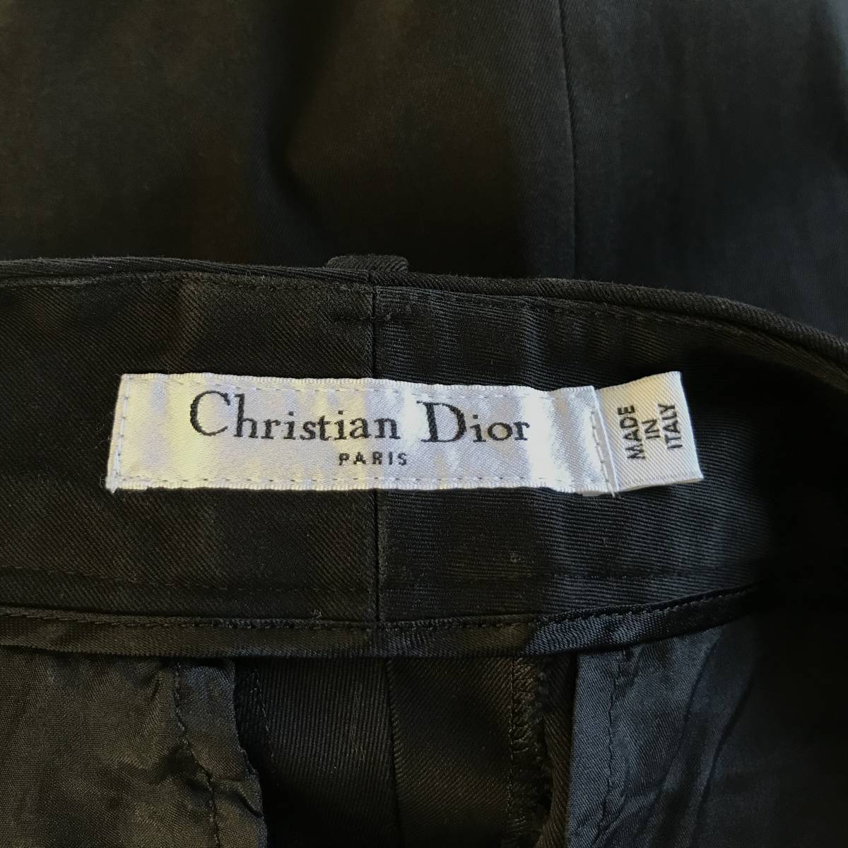 Christian Dior PARIS クリスチャン ディオール イタリア製 正規品 レディース コットンストレッチパンツ 良品 size 42_画像7