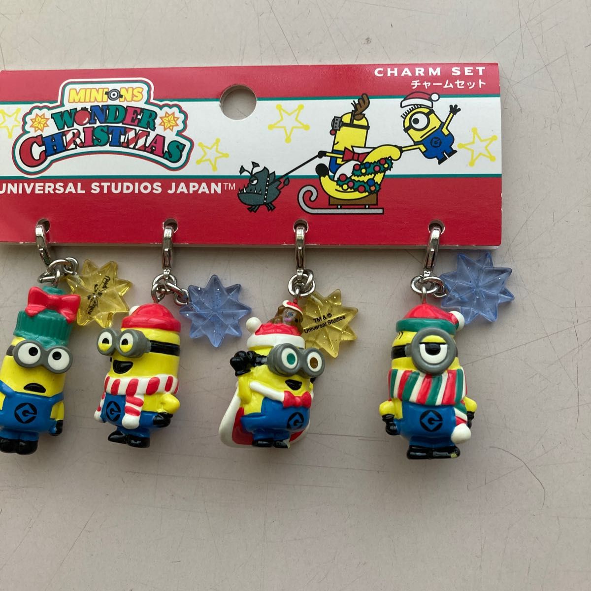 ミニオン チャームセット ユニバーサルスタジオジャパン USJ クリスマス キャラクター コレクション かわいい キーホルダー