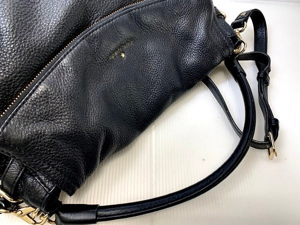 Kate spade 　ケイトスペード　COBBLE HILL SMALL DEVIN　レザー　2WAY　ショルダーバッグ　ハンドバッグ　ブラック_画像7