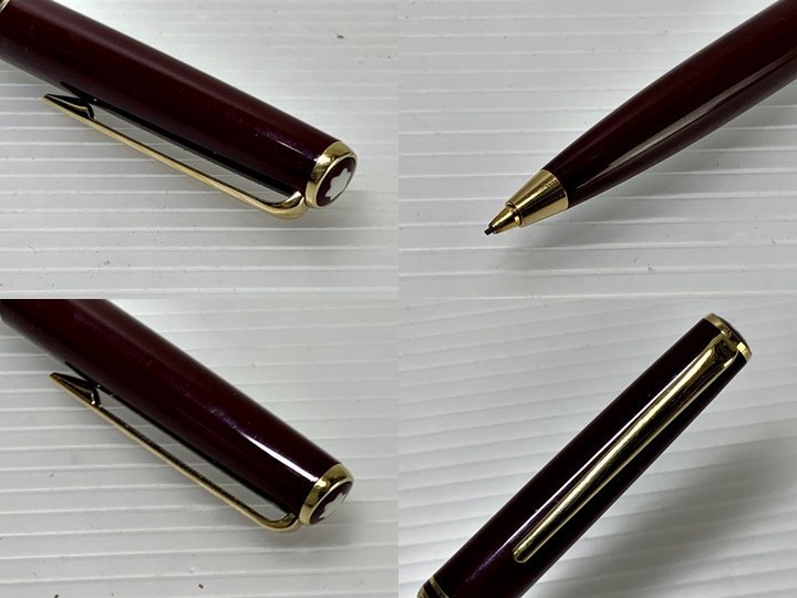 MONTBLANC 　モンブラン 　シャープペンシル　万年筆　ペン先 　585　 ボルドー×ゴールド 　2本　筆記用具_画像9