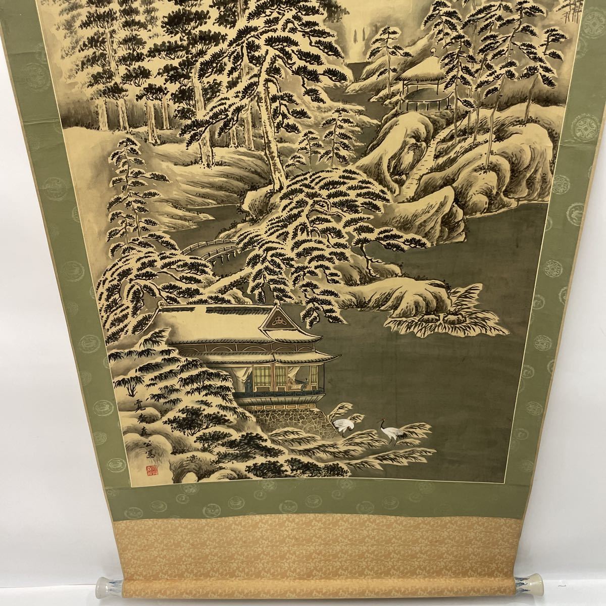 掛け軸 掛軸 水墨画 中国画 日本画 風景画 骨董 古美術品 中国 書_画像5