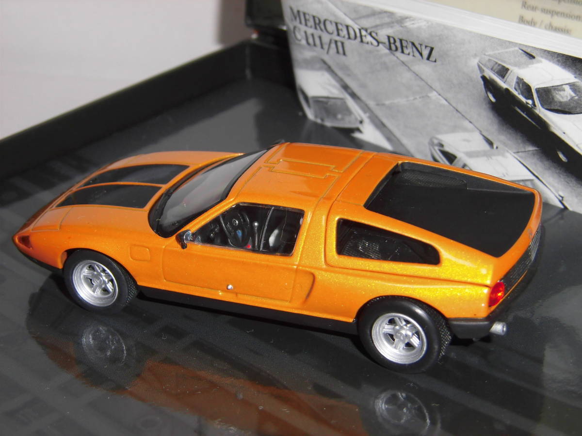 S=1/43☆PMA製 Mercedes-Benz C111/Ⅱ:メルセデス・ベンツ C111/Ⅱ(4ローター・ロータリーエンジン搭載車)絶版希少・未使用品！