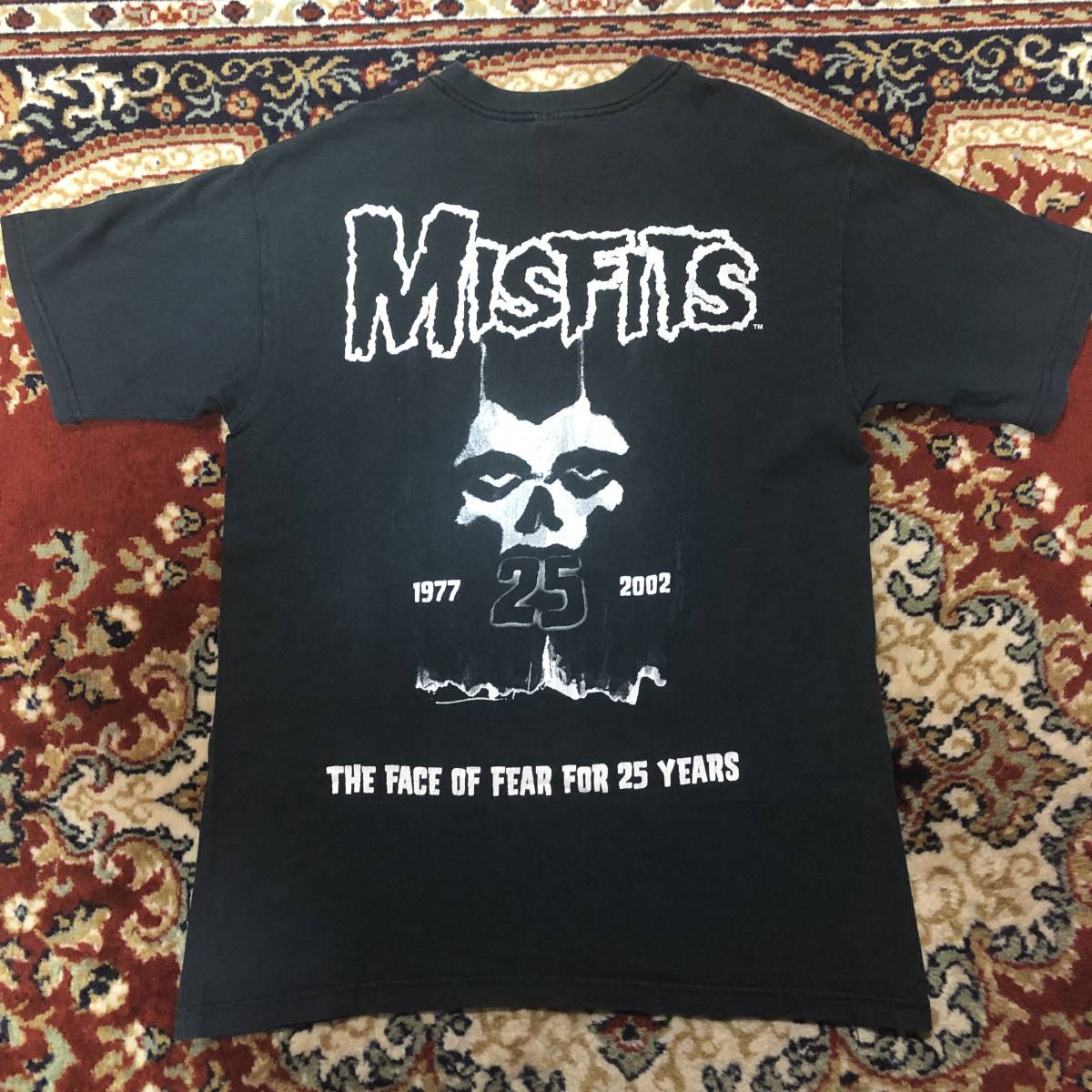 misfits　25周年記念TEE　tシャツ　黒　ミスフィッツ　アメリカンサイコ　スタティックエイジ　古着　eBay　イーベイ　メルカリ　バンドTEE_画像1