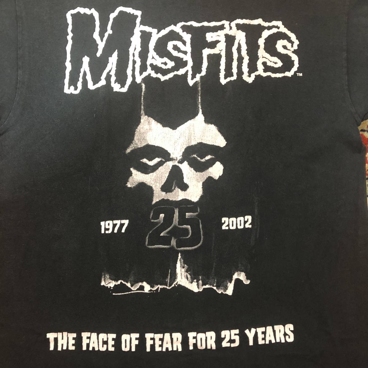 misfits　25周年記念TEE　tシャツ　黒　ミスフィッツ　アメリカンサイコ　スタティックエイジ　古着　eBay　イーベイ　メルカリ　バンドTEE_画像2