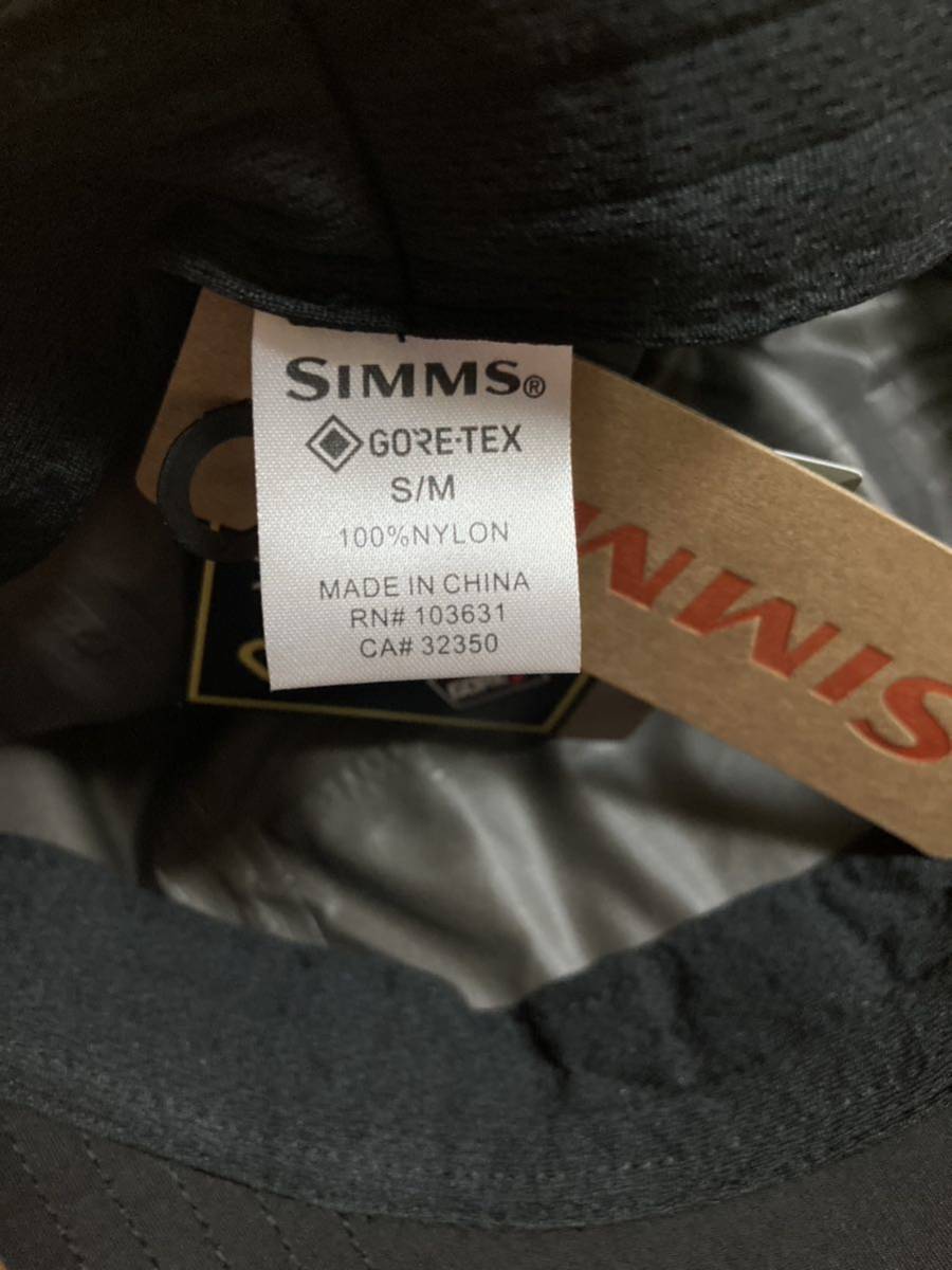 Simms シムス フライウェイト ゴアテックス パックライト キャップ S/M 帽子 Gore-Tex 新品 絶版 防水 釣り フィッシング cap hat ブラック_画像9