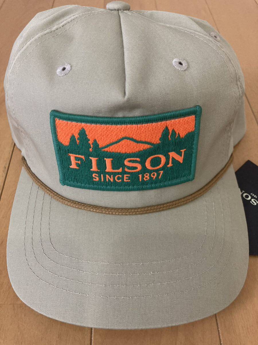 フィルソン ROPE TRUCKER CAP ロープ トラッカー キャップ 帽子 Filson フリーサイズ hat 絶版 5パネル 新品 カーキ ベイジュ　_画像2