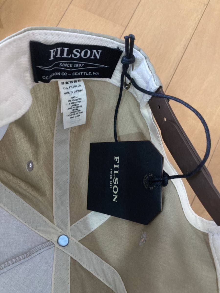 フィルソン ROPE TRUCKER CAP ロープ トラッカー キャップ 帽子 Filson フリーサイズ hat 絶版 5パネル 新品 カーキ ベイジュ　_画像5